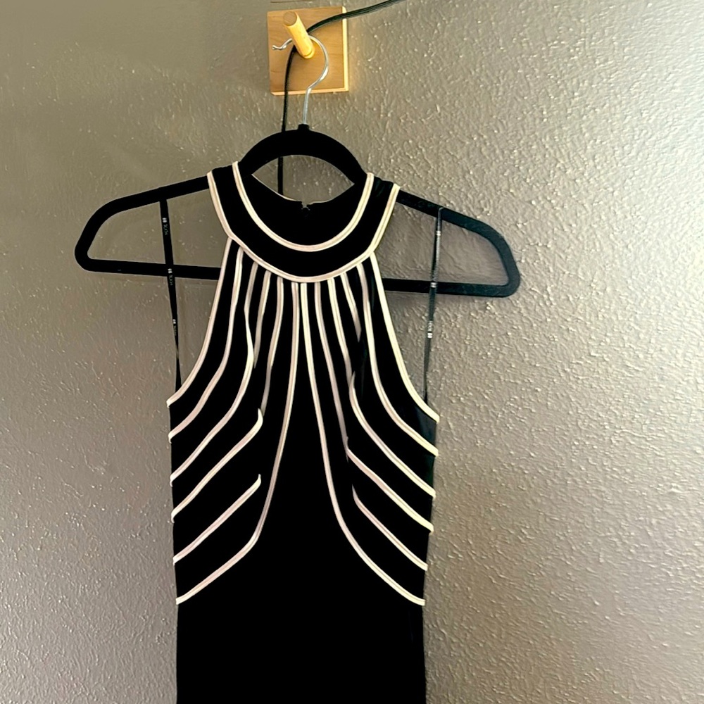 Cross listed SOLD Vintage black and white dress ((with stretch))